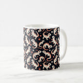 Gecko Pattern Kaffeetasse (VorderseiteRechts)