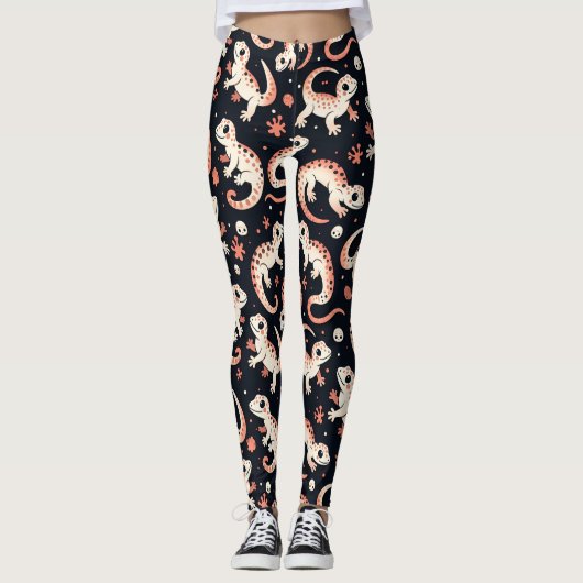 Gecko Pattern Leggings (Vorderseite)