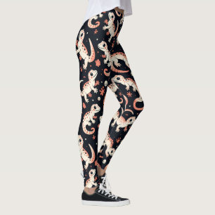 Gecko Pattern Leggings