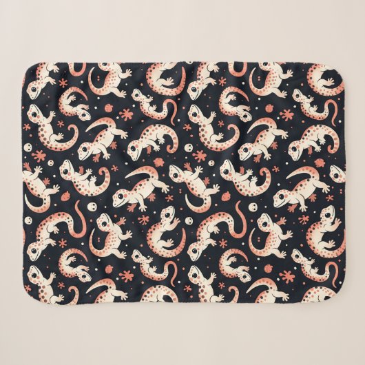 Gecko Pattern Sherpadecke (Vorderseite (Horizontal))