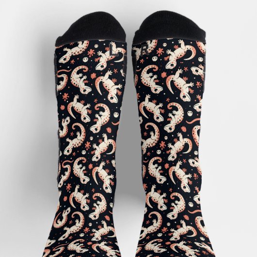 Gecko Pattern Socken (Oben)