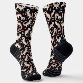 Gecko Pattern Socken (Gewinkelt)