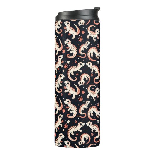 Gecko Pattern Thermosbecher (Nach links gedreht)