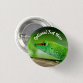 Gecko - Phelsuma grandis Button (Vorne & Hinten)