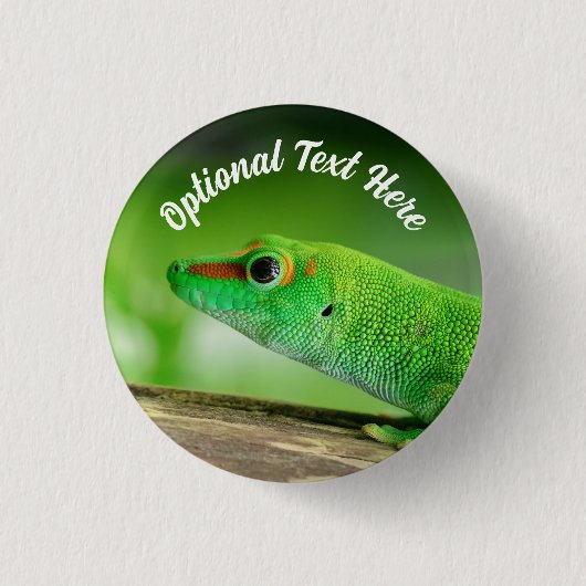 Gecko - Phelsuma grandis Button (Vorderseite)