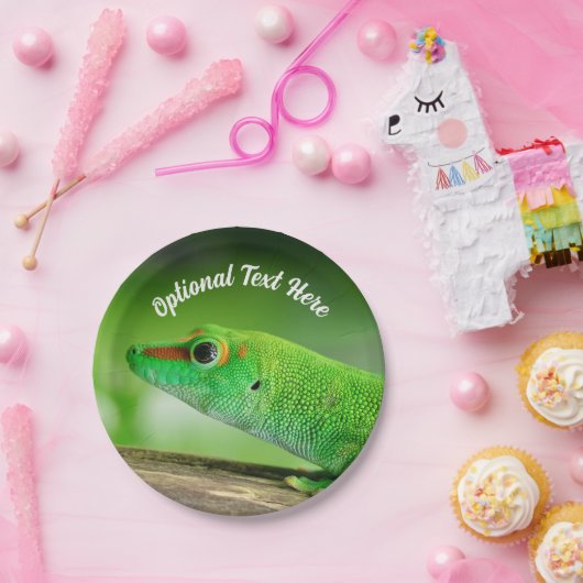 Gecko - Phelsuma grandis Pappteller (Party)