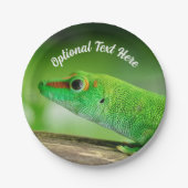 Gecko - Phelsuma grandis Pappteller (Vorderseite)