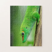 Gecko - Phelsuma grandis Puzzle (Vertikal)