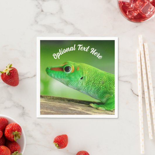 Gecko - Phelsuma grandis Serviette (Beispiel)