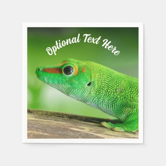 Gecko - Phelsuma grandis Serviette (Vorderseite)