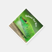 Gecko - Phelsuma grandis Serviette (Ecke)