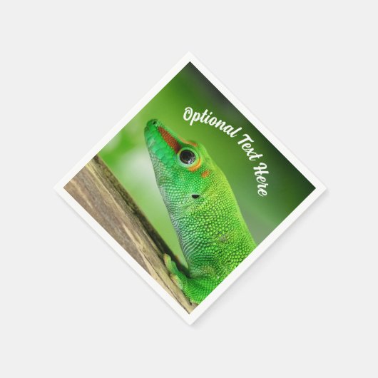 Gecko - Phelsuma grandis Serviette (Ecke)