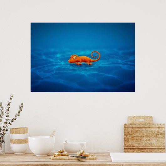 Gecko Poster (Küche)