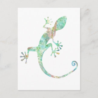 Gecko Postkarte
