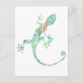 Gecko Postkarte (Vorderseite)