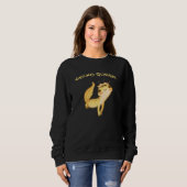 Gecko Queen Gekko Iguana Chameleon Lizard Sweatshirt (Vorne ganz)