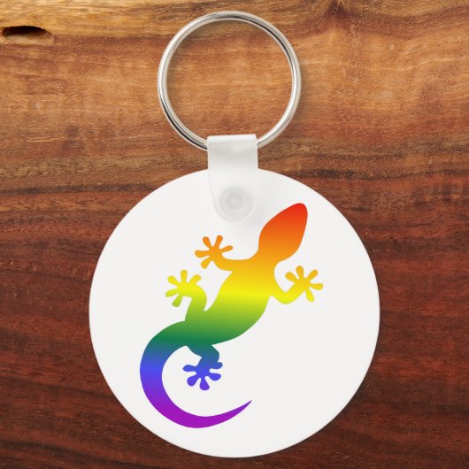 Gecko rainbow schlüsselanhänger (Vorderseite)