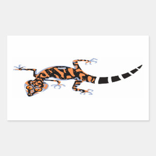 Gecko - rechteckiger Aufkleber