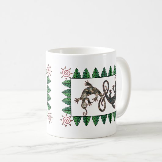 Gecko Reptile Kaffeetasse (VorderseiteRechts)