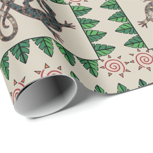 Gecko Reptile Pets Geschenkpapier (Rolleneckpunkt)