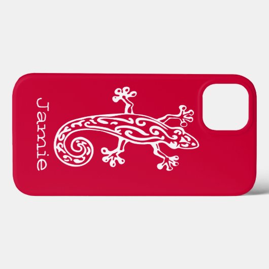 Gecko Reptilienname Case-Mate iPhone Hülle (Rückseite (Horizontal))