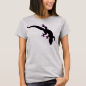 GECKO Rosa Kontur T-Shirt (Vorderseite)