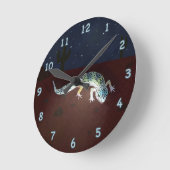 Gecko Runde Wanduhr (Winkel)