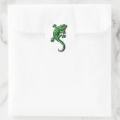 Gecko Runder Aufkleber (Tasche)