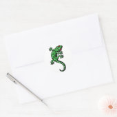 Gecko Runder Aufkleber (Umschlag)