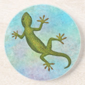 Gecko Sandstein Untersetzer (Vorne)
