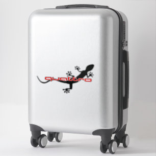 Gecko - Schwarz Aufkleber