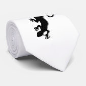 Gecko schwarz laufen + Ihr Hintergrund und Ihre Id Krawatte (Gerollt)