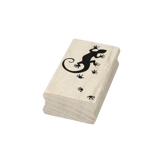 Gecko silber laufen + Ihr Backgr. Ideen Gummistempel (Stempel)