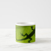 Gecko-Silhouette Espressotasse (Vorderseite)
