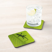 Gecko-Silhouette Getränkeuntersetzer (Rechte Seite)