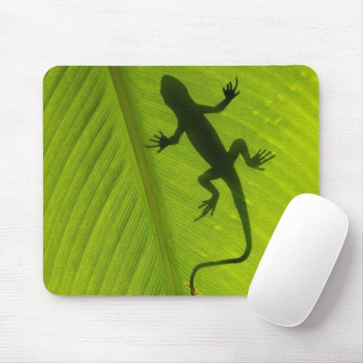 Gecko-Silhouette Mousepad (Mit Mouse)
