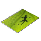 Gecko-Silhouette Notizblock (Linke Seite)