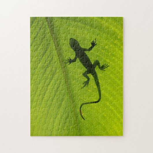 Gecko-Silhouette Puzzle (Vertikal)