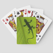 Gecko-Silhouette Spielkarten (Rückseite)