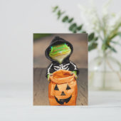 Gecko Skeleton Einladungspostkarte (Stehend Vorderseite)