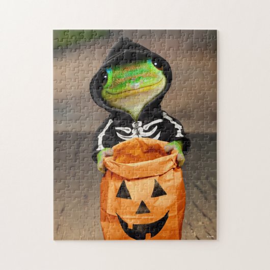 Gecko Skeleton Puzzle (Vertikal)