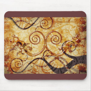 Gecko Spiral Twins Mousepad