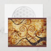 Gecko Spiral Twins Postkarte (Vorne/Hinten)