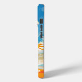 Gecko surfen und die Wellen reiten Case-Mate iPhone Hülle (Rückseite / Links)