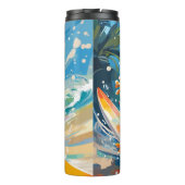 Gecko surfen und die Wellen reiten Thermosbecher (Rückseite)