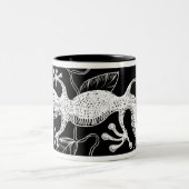 Gecko-Tasse Zweifarbige Tasse (Mittel)