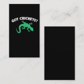 Gecko Terrarium-Zeckenbarsch Got Grillen Visitenkarte (Vorne/Hinten)