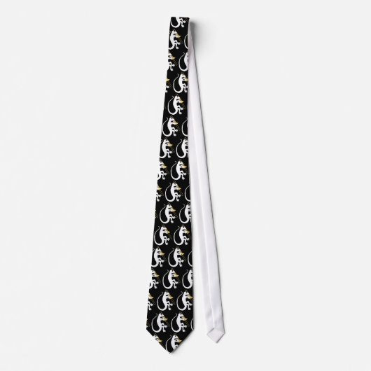 Gecko Trombone Necktie Krawatte (Vorderseite)