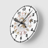 Gecko-Uhr Runde Wanduhr (Winkel)