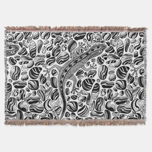 Gecko und Kies Decke (Vorderseite)